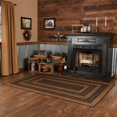 Farmhouse Jute Braided Rug Rect 5'x8' with Rug Pad VHC Brands